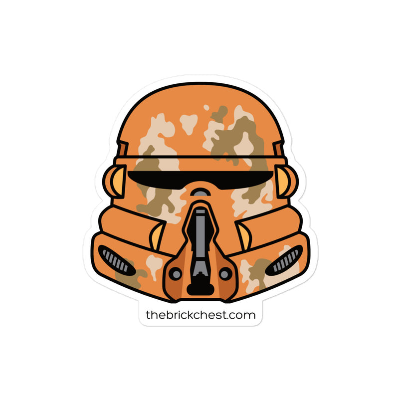 Colonel Helment Sticker Clone Airborne Trooper Minifigure Helmet Sticker