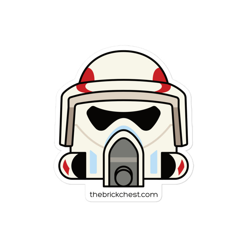 Clone ARF Trooper Minifigure Helmet Sticker