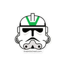 Clone Trooper 442. Belagerungsbataillon Minifigur Helm Sticker