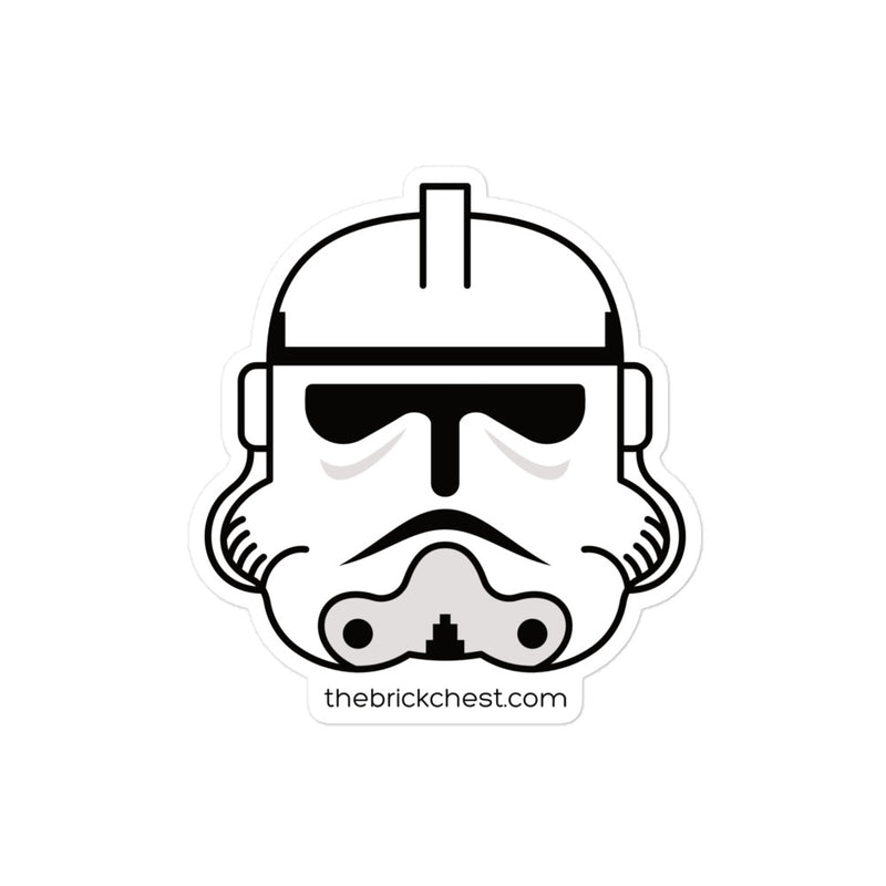 Clone Trooper Phase 2 Open Eyes Minifigure Helmet Sticker