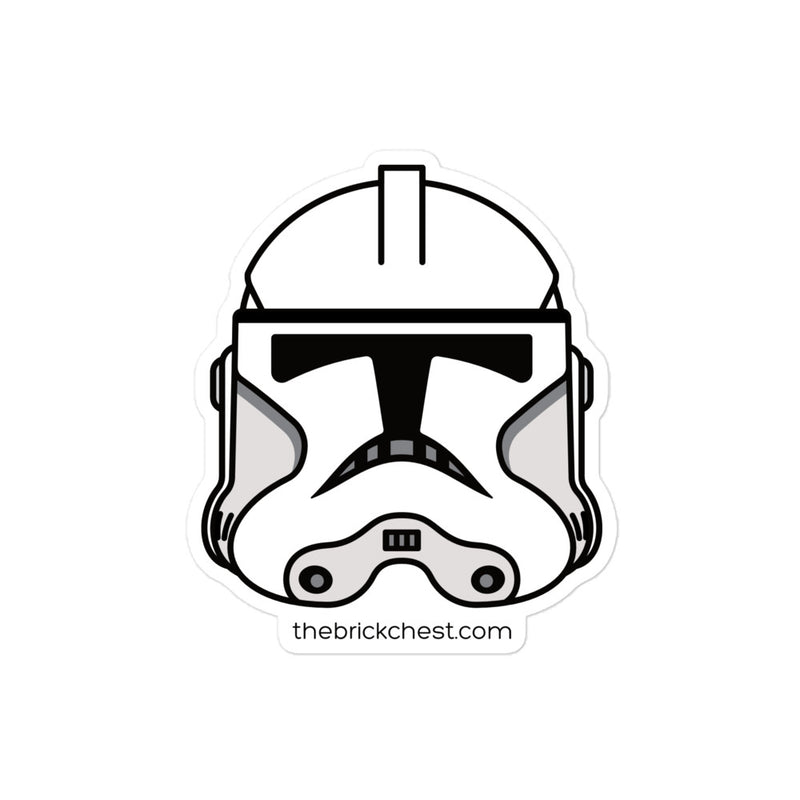 Clone Trooper Phase 2 Minifigure Helmet Sticker