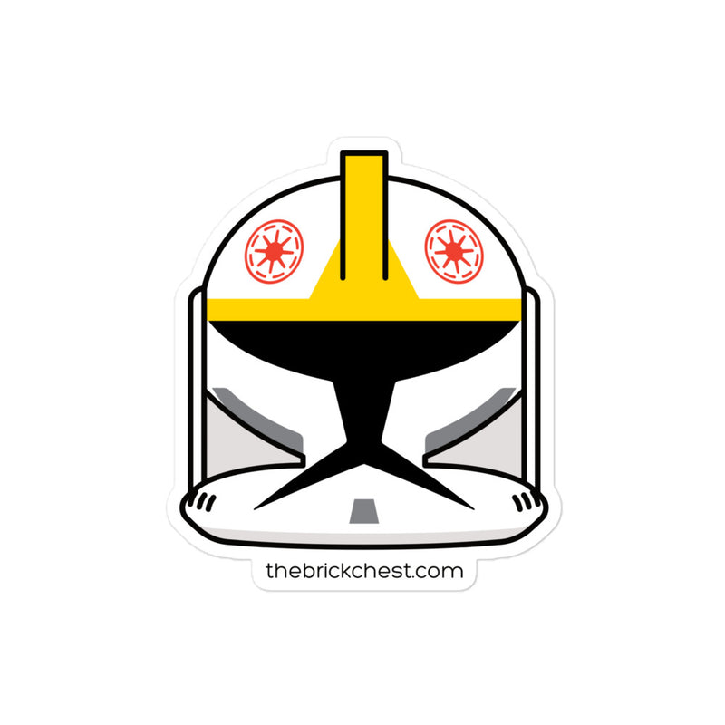 Clone Trooper Pilot Minifigure Helmet Sticker