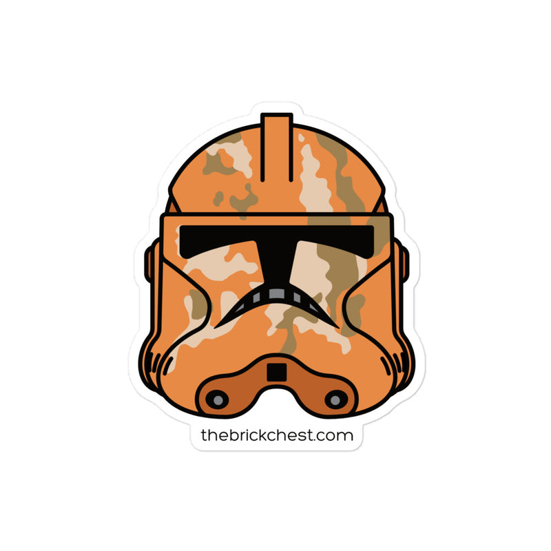 Geonosis Clone Trooper Minifigure Helmet Sticker