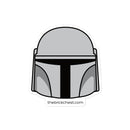 Mandalorianischer Minifigurenhelm-Aufkleber