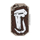 Vintage Schloss Fantasy Schild Troll Totenkopf Ziegel Minifigur Sticker