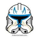 Captain Rex Phase 2 Minifiguren-Helmaufkleber