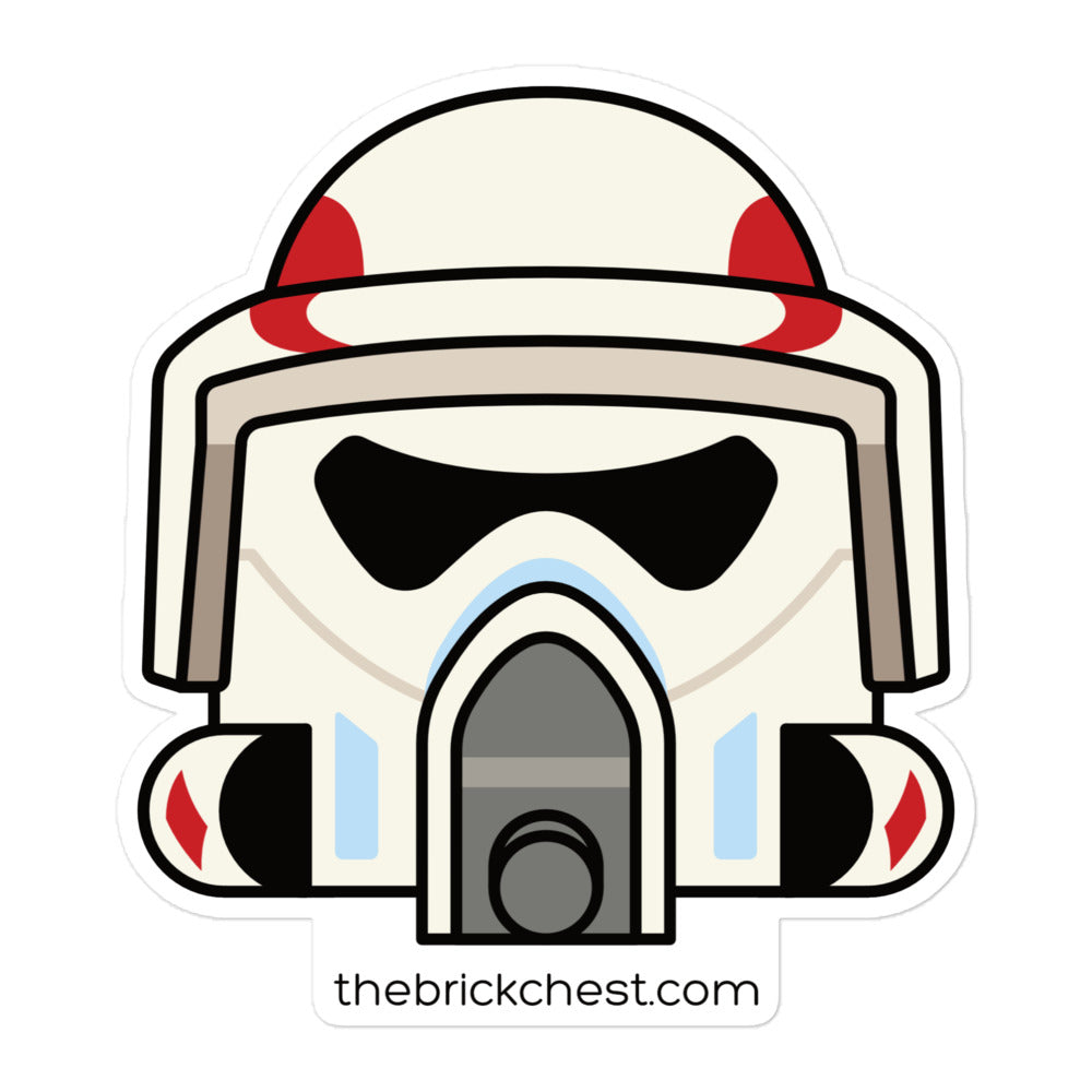 Clone ARF Trooper Minifigure Helmet Sticker