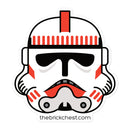 Clone Shock Trooper 1 Minifigure Helmet Sticker