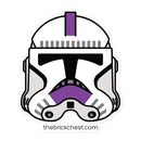 Clone Trooper 187. Legion Minifiguren-Helm Sticker