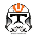 Clone Trooper 212. Angriffsbataillon Minifigur Helm Sticker
