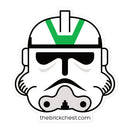 Clone Trooper 442. Belagerungsbataillon Minifigur Helm Sticker