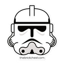 Clone Trooper Phase 2 - Offene Augen - Minifiguren-Helm - Sticker