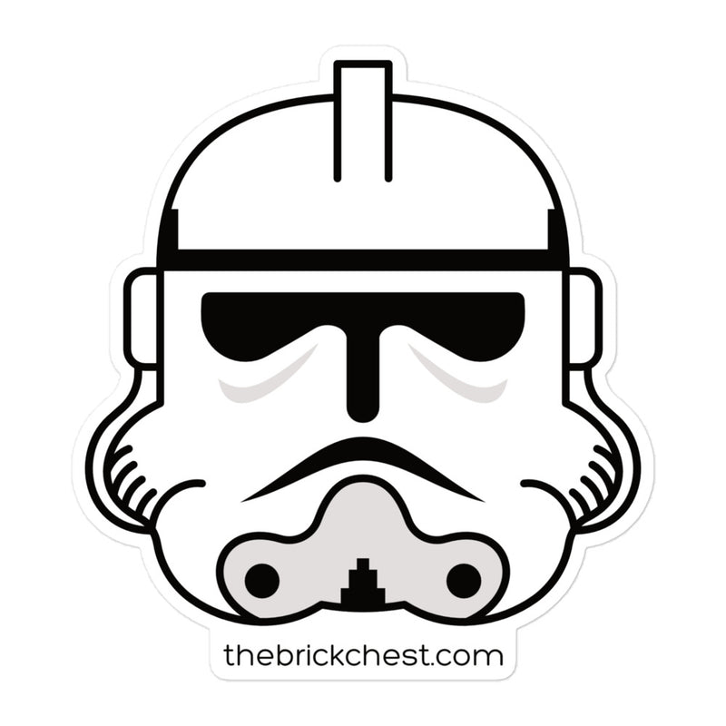 Clone Trooper Phase 2 Open Eyes Minifigure Helmet Sticker