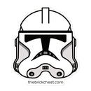 Clone Trooper Phase 2 Minifigure Helmet Sticker