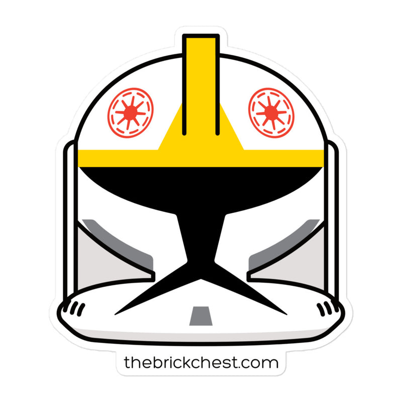 Clone Trooper Pilot Minifigure Helmet Sticker
