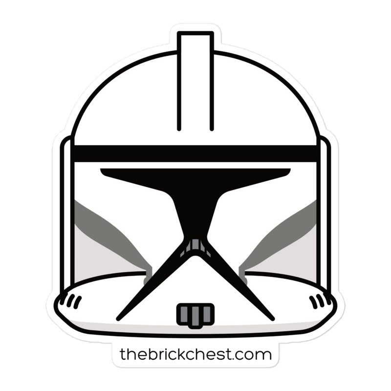 Clone Trooper Minifigure Helmet Sticker