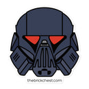 Dark Trooper Minifigure Helmet Sticker