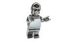 Custom Lego Gold & Chrome C3PO Minifigure