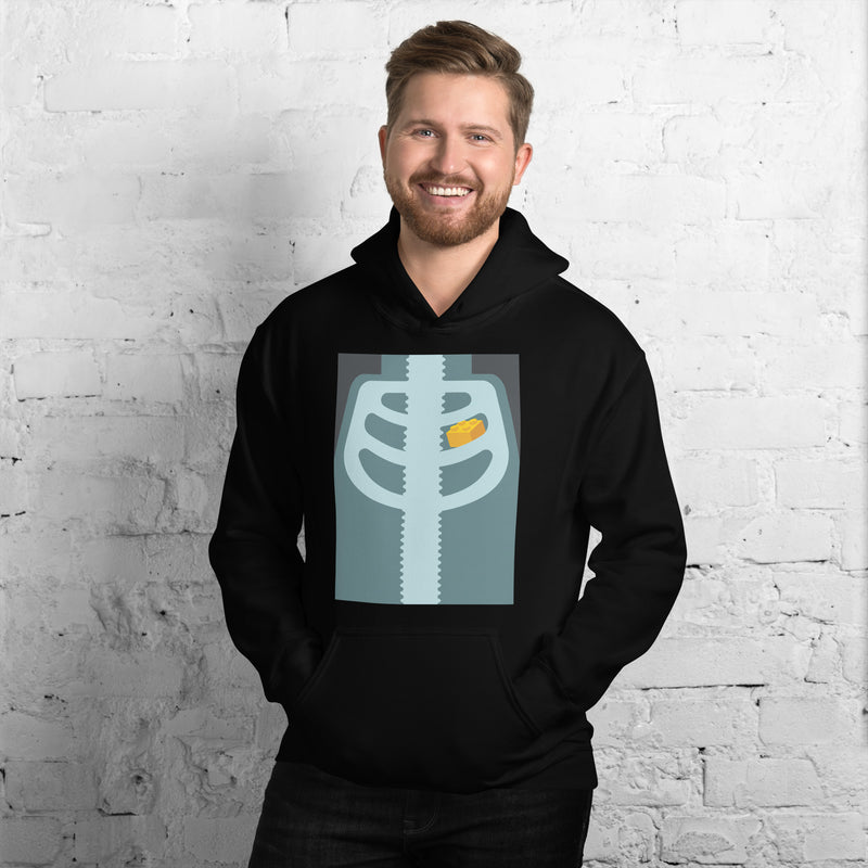 The Brick in Chest Xray Lego Style Unisex Hoodie