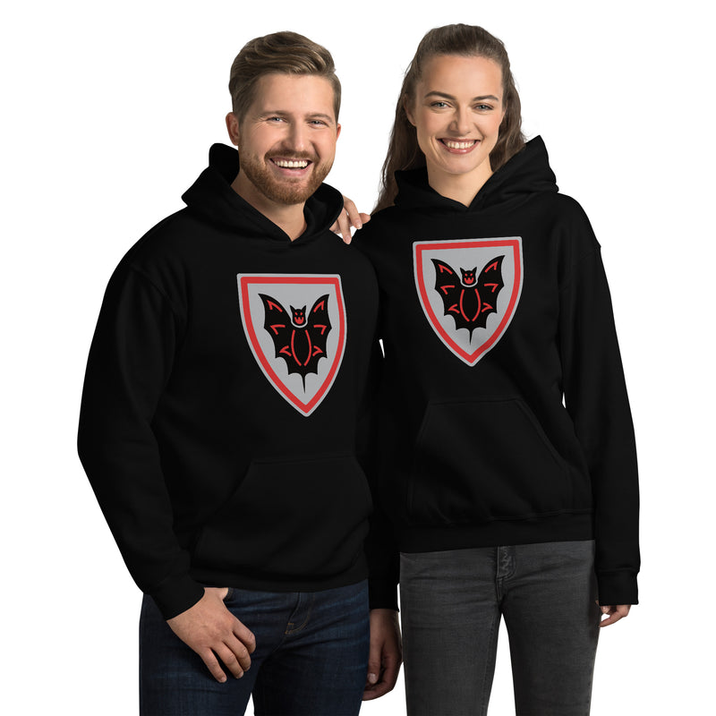 Vintage Castle Shield Bat Minifigure Hoodie Sweatshirt