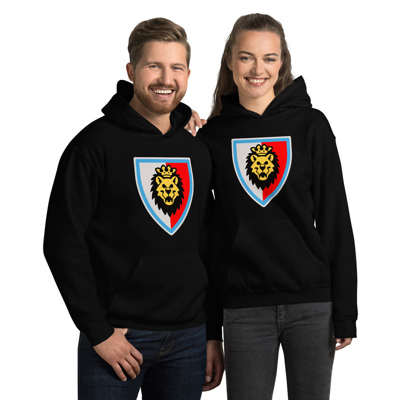Vintage Castle Shield Lionface Minifigure Hoodie Sweatshirt