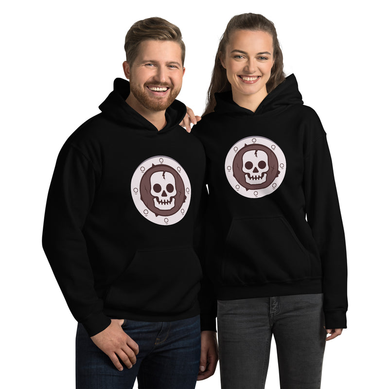 Vintage Castle Fantasy Shield Skull Minifigure Hoodie Sweatshirt