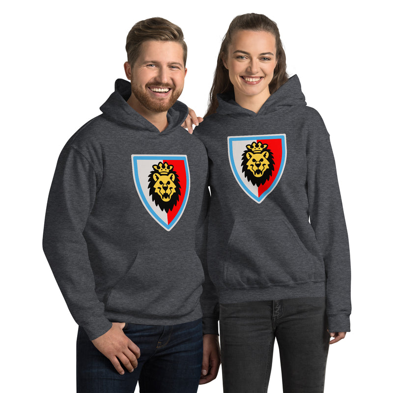 Vintage Castle Shield Lionface Minifigure Hoodie Sweatshirt