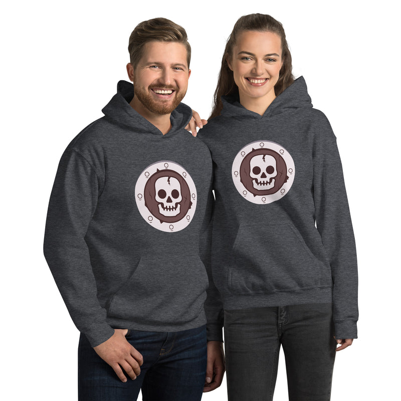 Vintage Castle Fantasy Shield Skull Minifigure Hoodie Sweatshirt