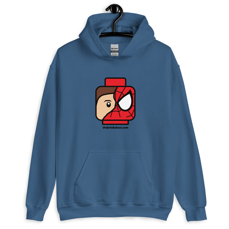 Spidey Superheld Minifigur Kopf Custom Unisex Hoodie