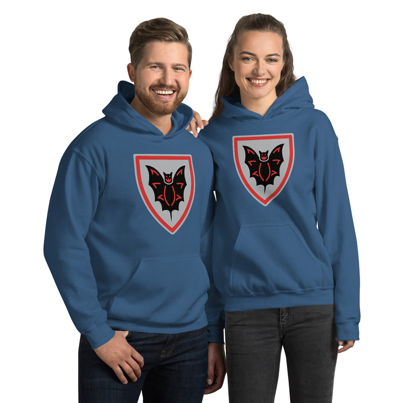 Vintage Castle Shield Bat Minifigure Hoodie Sweatshirt