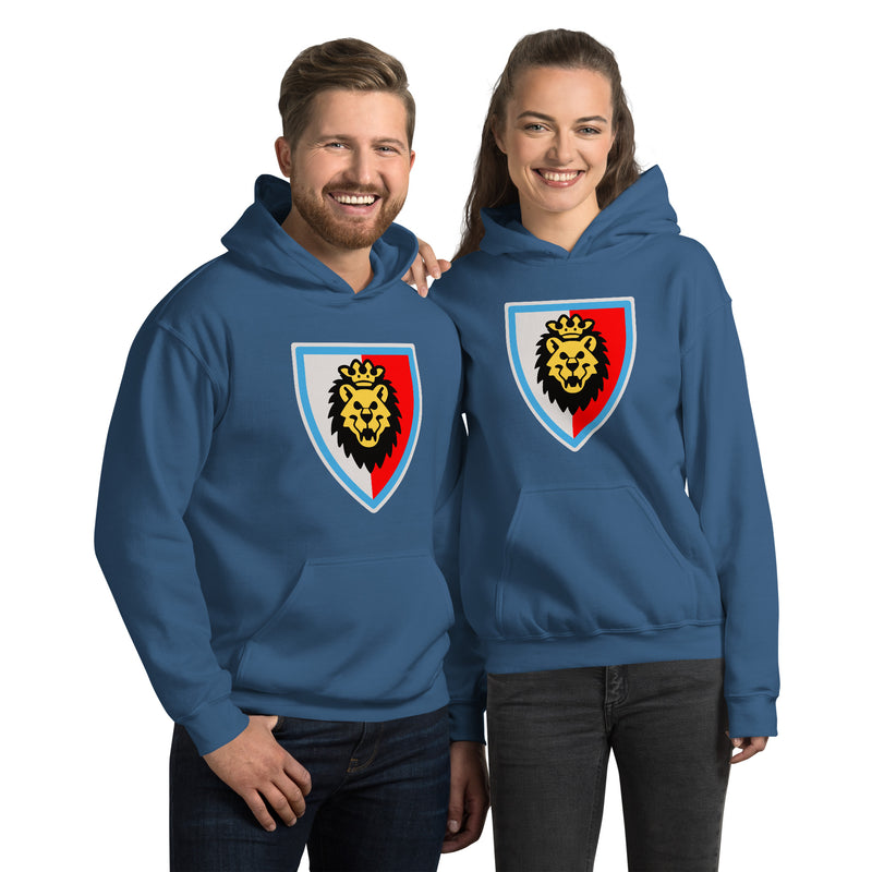 Vintage Castle Shield Lionface Minifigure Hoodie Sweatshirt