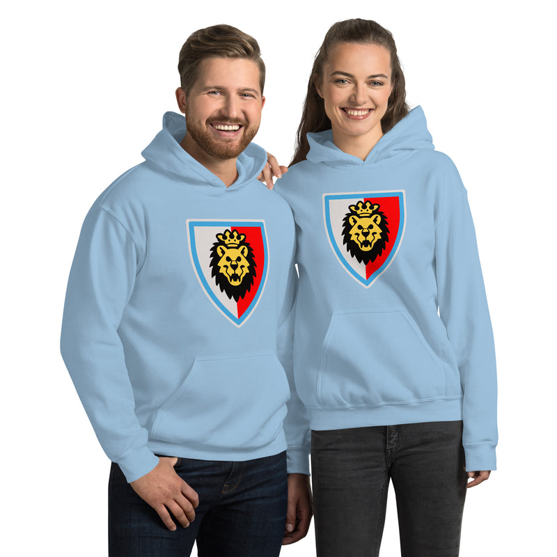Vintage Castle Shield Lionface Minifigure Hoodie Sweatshirt