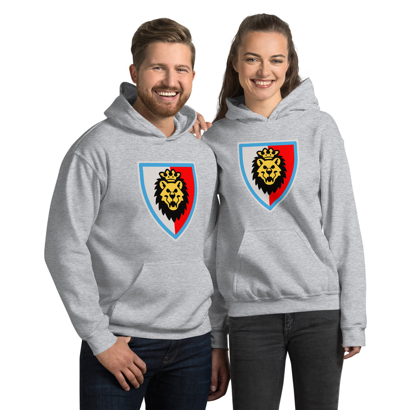 Vintage Castle Shield Lionface Minifigure Hoodie Sweatshirt