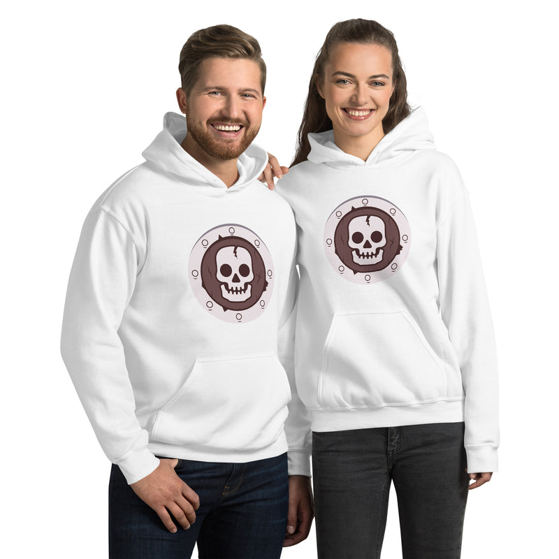 Vintage Castle Fantasy Shield Skull Minifigure Hoodie Sweatshirt