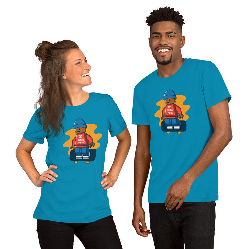 Skateboarding MiniFigure Unisex t-shirt
