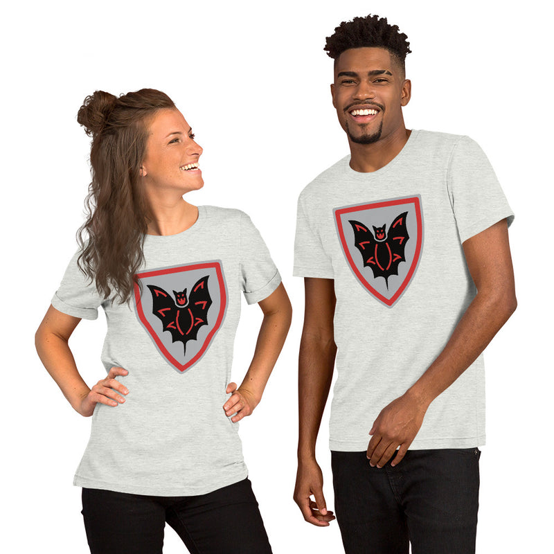 Vintage Castle Shield Bat Minifigure T-Shirt