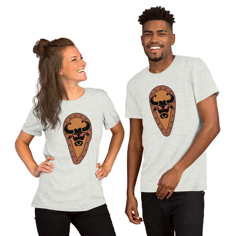 Vintage Castle Shield Bull Brick Minifigure T-Shirt