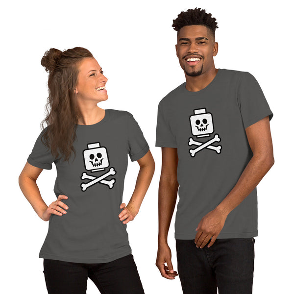 Skull Minifigure Head Crossbones Below Unisex t-shirt