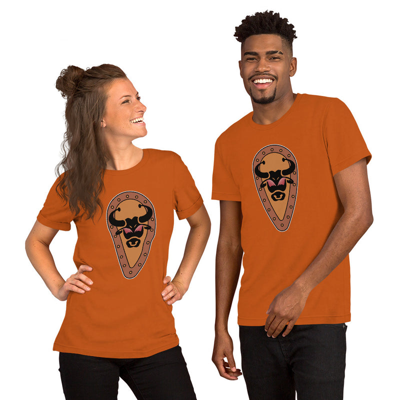 Vintage Castle Shield Bull Brick Minifigure T-Shirt