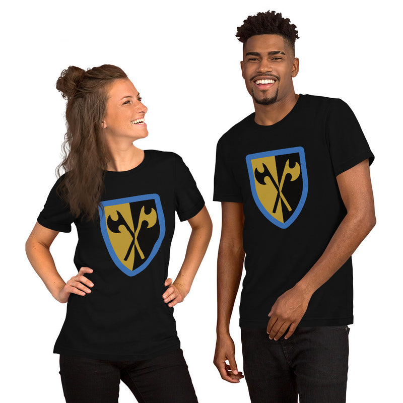 Vintage Castle Shield Axes Minifigure T-Shirt