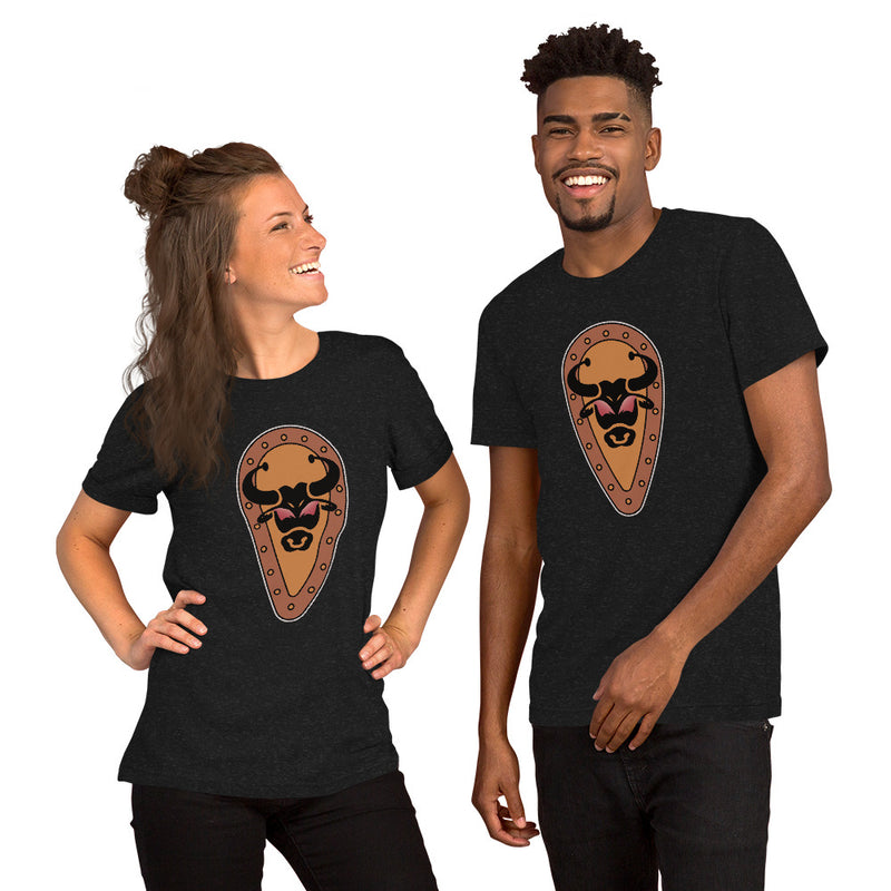 Vintage Castle Shield Bull Brick Minifigure T-Shirt
