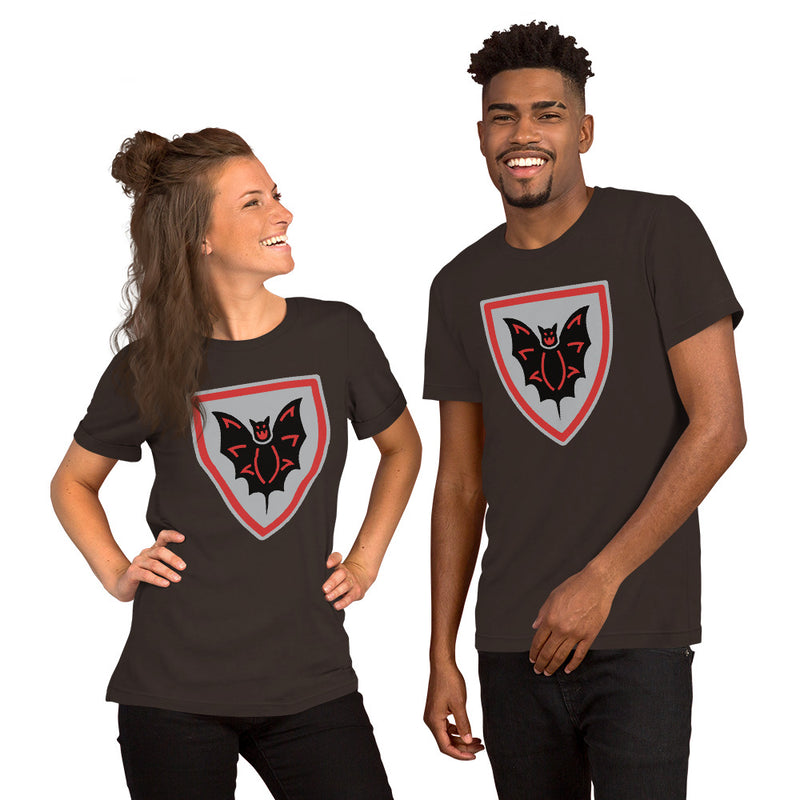 Vintage Castle Shield Bat Minifigure T-Shirt