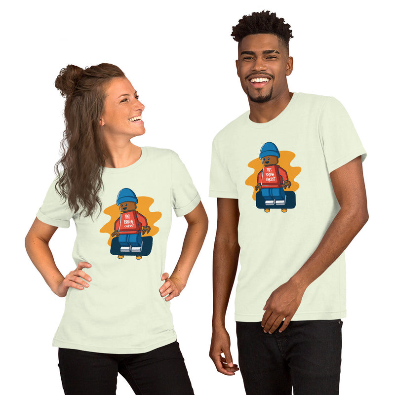 Skateboarding MiniFigure Unisex t-shirt