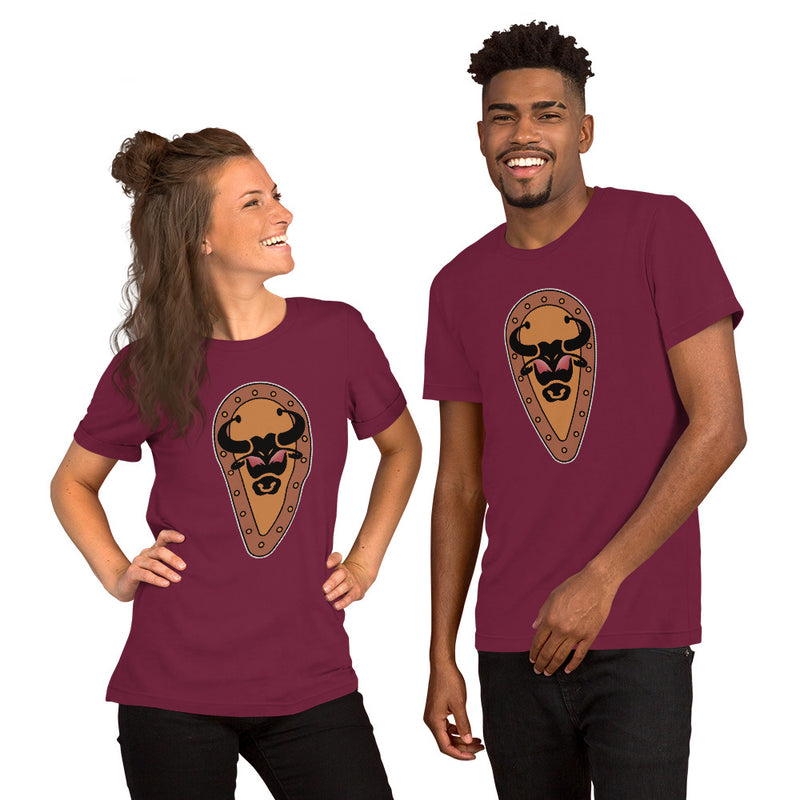 Vintage Castle Shield Bull Brick Minifigure T-Shirt