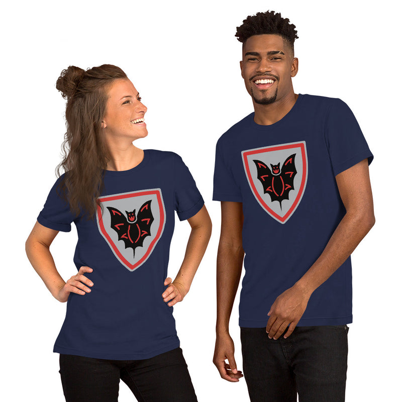 Vintage Castle Shield Bat Minifigure T-Shirt