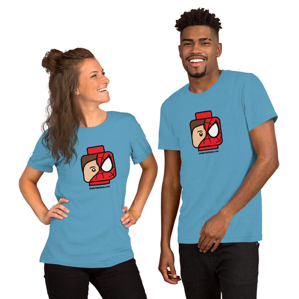Superhero Spidey Minifigure Head Unisex t-shirt
