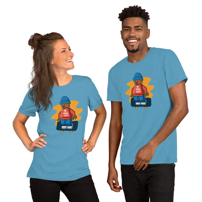 Skateboarding MiniFigure Unisex t-shirt