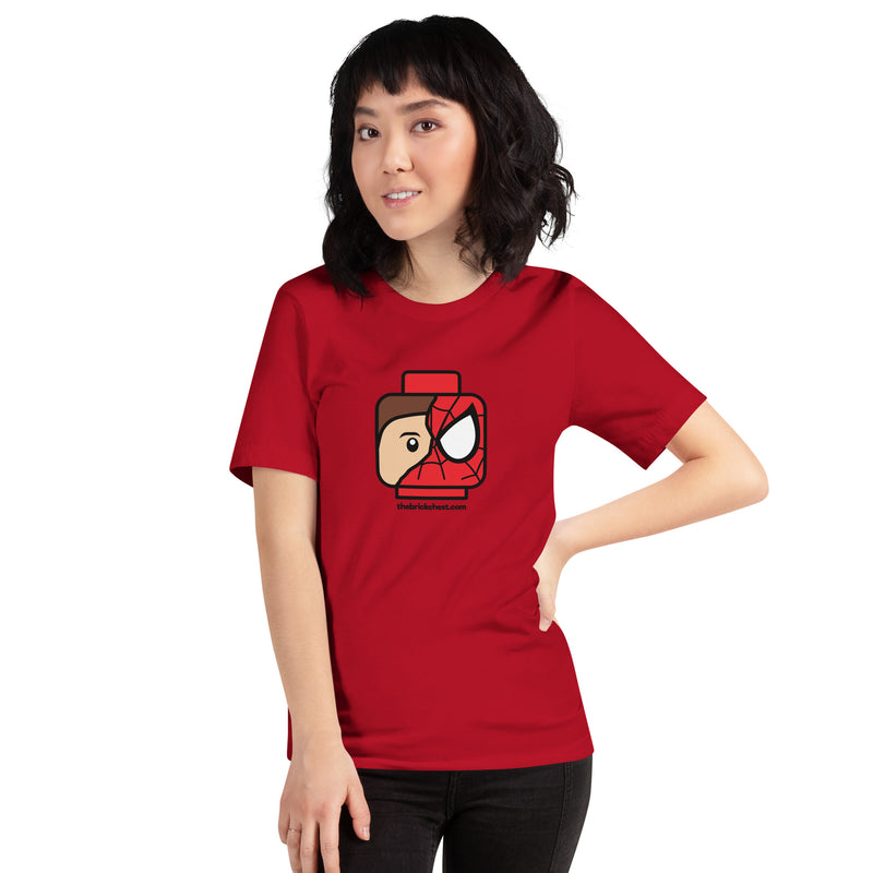 Superhero Spidey Minifigure Head Unisex t-shirt