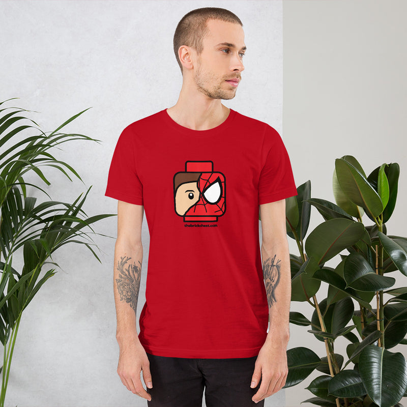 Superhero Spidey Minifigure Head Unisex t-shirt
