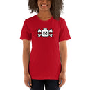 Totenkopf Minifigur Kopf gekreuzte Knochen Unisex T-Shirt